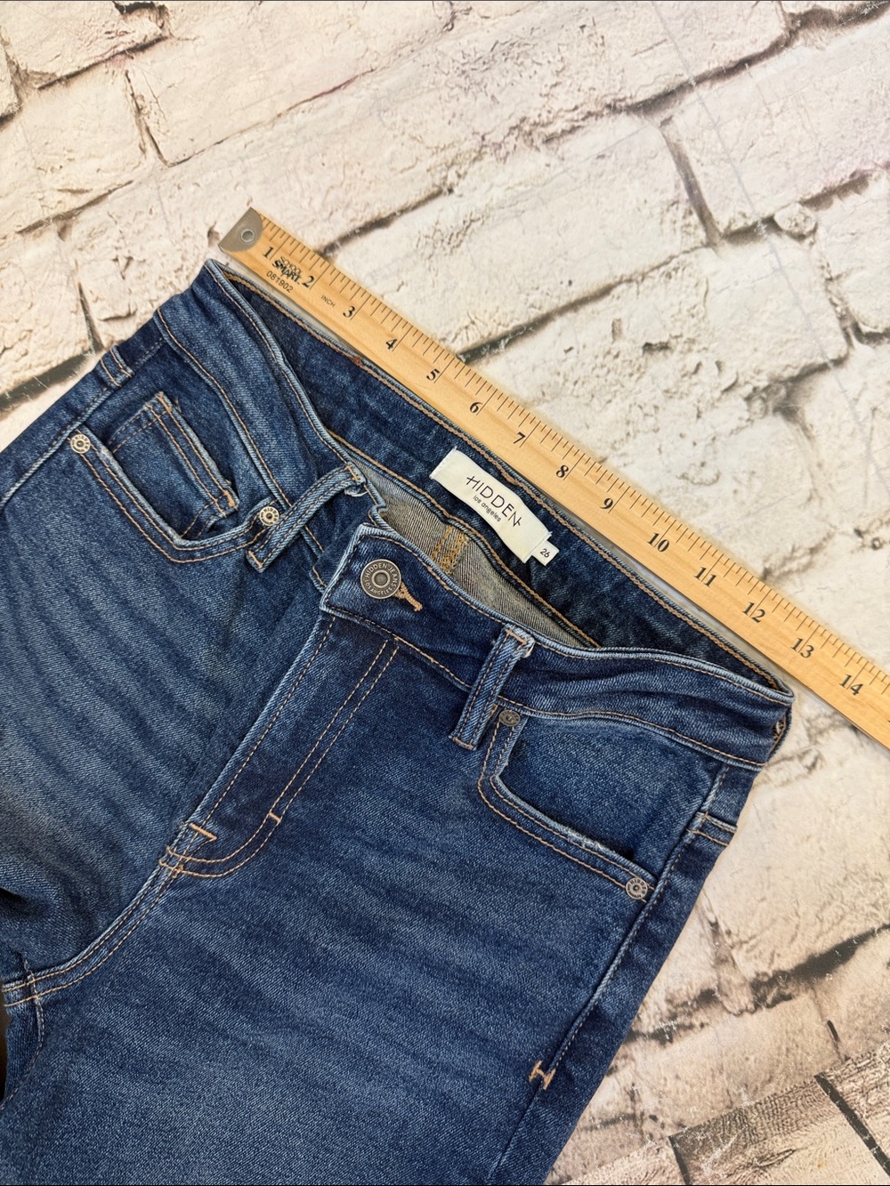 Hidden Jeans Happi Flare Stretch Mid Rise Jeans Size 26 - Picture 5 of 9
